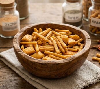 Κράκερ Γαρίδας (Πικάντικο Σνακ) / Spicy Shrimp-Style Crackers (Vegan Friendly)